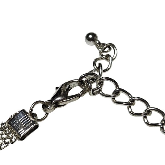 Elegant Mesh Chain Bracelets Rose Gold Silver and Gold Tone Set Of 3 Adjustable - Picture 6 of 9